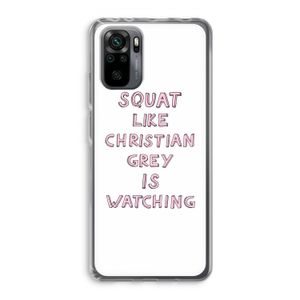 Christian Grey: Xiaomi Redmi Note 10 Pro Transparant Hoesje