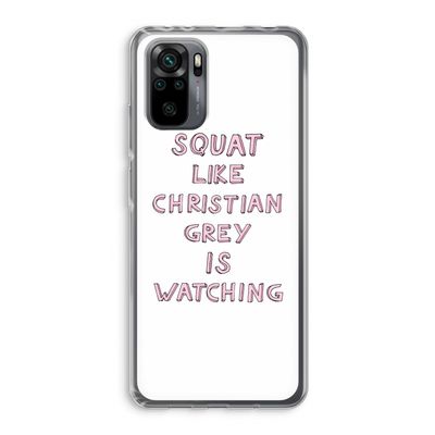 Christian Grey: Xiaomi Redmi Note 10 Pro Transparant Hoesje