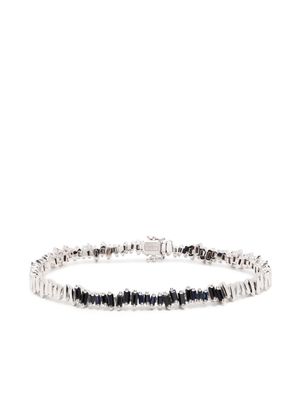 Suzanne Kalan bracelet en or blanc 18ct serti de saphirs - Argent