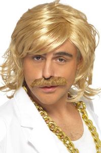 Show Host pruik met snor