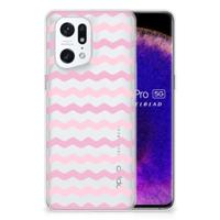 OPPO Find X5 Pro | TPU bumper | Waves Roze