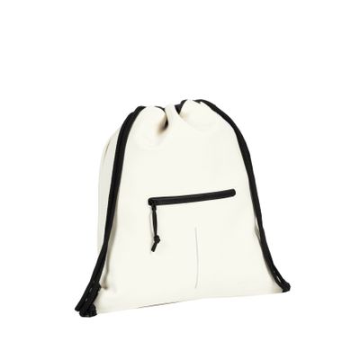 New Rebels ® Schoenentas - Zwemtas - Gymtas - 3L - Polyurethaan - Wit