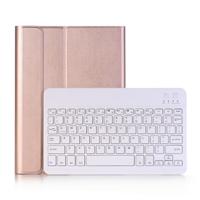 A09 Bluetooth 3 0 ultradunne ABS afneembare Bluetooth toetsenbord lederen draagtas voor iPad Air/Pro 10 5 inch (2019) met houder (Rose goud)