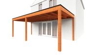 Tijdelijk 15% korting | Trendhout Aanbouwveranda Modena 725x365 cm- Plat dak- Hout- Trendhout
