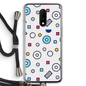 8-bit N°9: OnePlus 7 Transparant Hoesje met koord