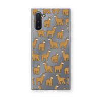 Alpacas: Samsung Galaxy Note 10 Transparant Hoesje