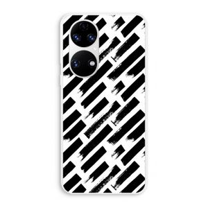 Zwarte vegen: Huawei P50 Transparant Hoesje