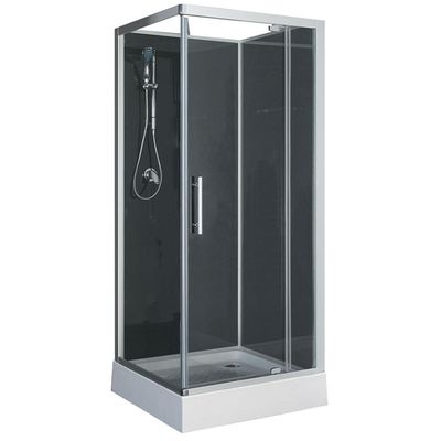 Xellanz Domino complete douchecabine 90x90x210 alu mat 5mm glas 10187
