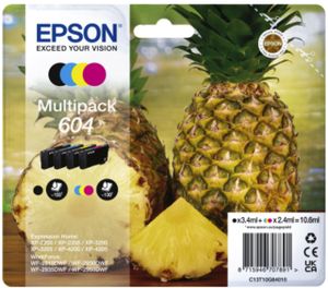 Epson 604 inktcartridge 4 stuk(s) Compatibel Normaal rendement Zwart, Cyaan, Magenta, Geel