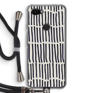 Moroccan stripes: Pixel 3a Transparant Hoesje met koord