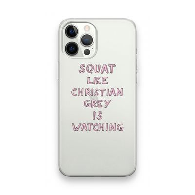 Christian Grey: iPhone 12 Pro Max Transparant Hoesje
