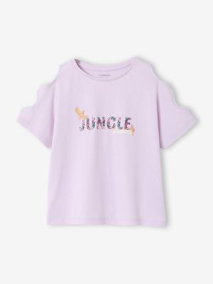 T-shirt met korte mouwen voor meisjes lila