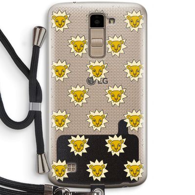 Leeuwenkoppen: LG K10 (2016) Transparant Hoesje met koord