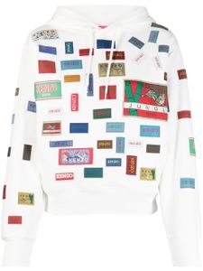 Kenzo hoodie Labels à imprimé graphique - Blanc