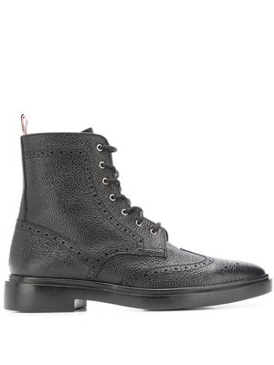 Thom Browne bottines à laçage devant - Noir