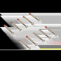 AMI Patentschroef Ijzer Vernikkeld M4X38 Borgmiddel Verpakt Per 10 In Zak - 900219