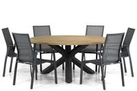 Lifestyle Ultimate/Rockville 160 cm rond dining tuinset 7-delig - thumbnail