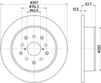 Remschijf 8DD355114931