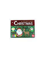Kleurkaarten kerst blok à 20 kaarten - thumbnail