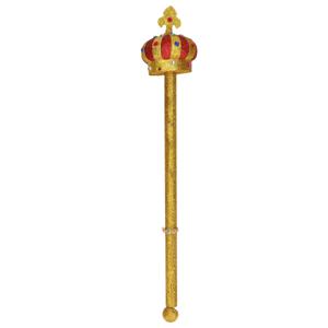 Koninklijke scepter - kunststof - 57 cm - carnaval verkleed feestartikelen