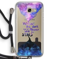 Stars quote: Samsung Galaxy A5 (2017) Transparant Hoesje met koord