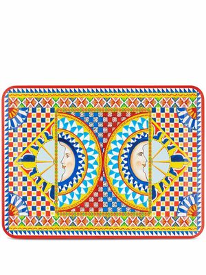 Dolce & Gabbana plateau à imprimé Carretto - Blanc