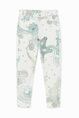 Skinny enkeljeans - WHITE - 40 Skinny enkeljeans - WHITE - 40