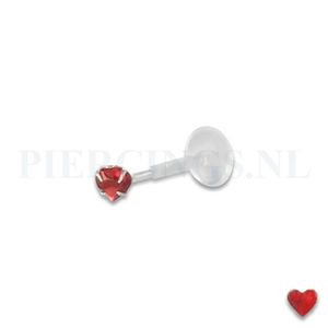Labret 1.2 mm kristal hart