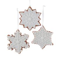 Orn.claydgh sneeuwvlok l11cm - Kurt s adler