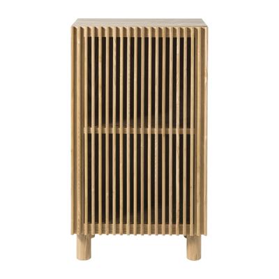 Kast Japandi met deur - bruin - 80x45x33 cm