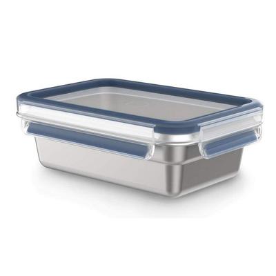 Tefal n1150410 masterseal vershoudbakje 0.8l rvs/blauw