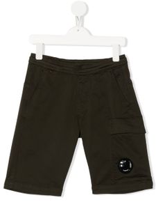 C.P. Company Kids short cargo à patch logo - Vert