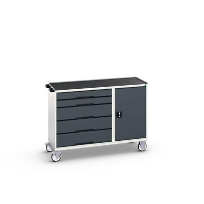 Bott Verso Montagewagen | 5 Lades | 1 Deur | Afrolrand | RAL 7016 - 16927152.19