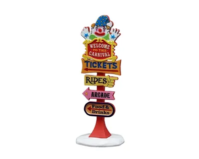 Carnival welcome sign