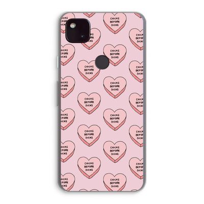 Chicks before dicks: Google Pixel 4a 5G Transparant Hoesje