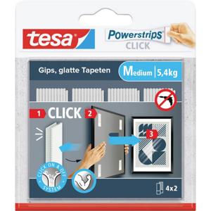 tesa Powerstrips CLICK (l x b) 80 mm x 20 mm Inhoud: 4 paar