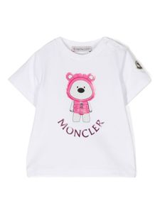 Moncler Enfant t-shirt en coton stretch à imprimé graphique - Blanc