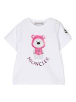 Moncler Enfant t-shirt en coton stretch à imprimé graphique - Blanc