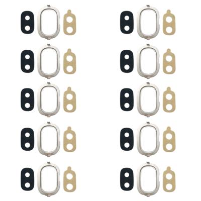10 STKS terug camera bezel met lens cover & lijm voor Galaxy J4 J400F/DS J400G/DS (goud)
