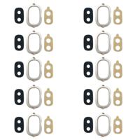 10 STKS terug camera bezel met lens cover & lijm voor Galaxy J4 J400F/DS J400G/DS (goud)