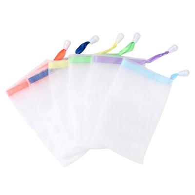 4 PC'S opknoping tas schoonmaken schuim Cleanser handgemaakte zeep Bubble net willekeurige kleur levering