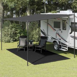 VidaXL Tenttapijt 250x450 cm zwart