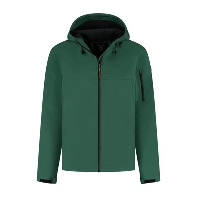 Travelin' Men - Softshell jacket - Dark Groen - Maat XL
