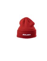 Bauer Muts Team Ribbed Knit Toque Beanie S24 (rood) Rood Sr.