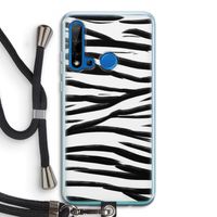 Zebra pattern: Huawei P20 Lite (2019) Transparant Hoesje met koord