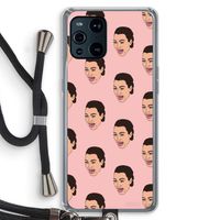 Ugly Cry Call: Oppo Find X3 Pro Transparant Hoesje met koord