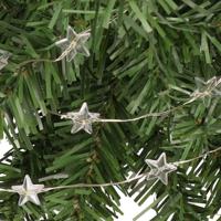 Draadverlichting lichtsnoer - 2x - 40 sterren lampjes - warm wit - op batterij - 200 cm