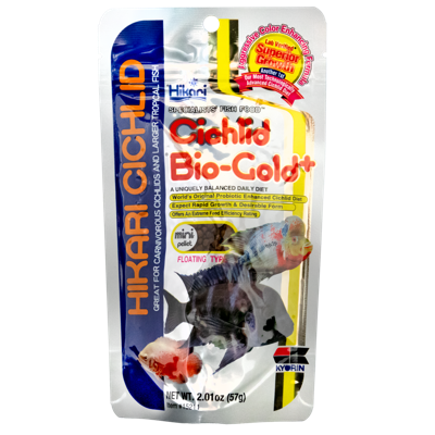 Hikari Cichlid Bio-Gold Mini 57g - Kleurbevorderend Voer voor Carnivore Aquariumvissen