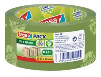 Tesapack eco & strong ecoLogo, ft 50 mm x 66 mm, PVC, groen - thumbnail