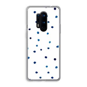 Blauwe stippen: OnePlus 8 Pro Transparant Hoesje